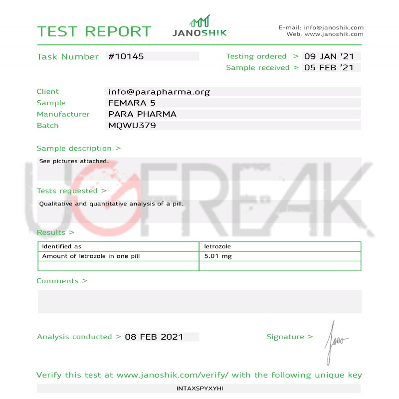 FEMARA 5 Para Pharma INTL | UGFREAK: Steroids For Sale | Buy Steroids USA FEMARA 5 Para Pharma INTL | UGFREAK: Steroids For Sale | Buy Steroids USA