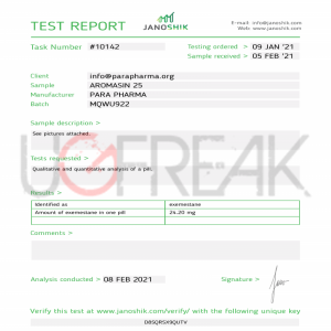 AROMASIN 25 Para Pharma INTL | UGFREAKS: Steroids For Sale Online | Buy Steroids USA