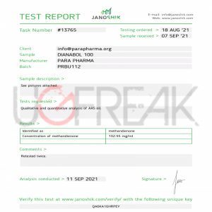 DIANABOL 100 INJECT Para Pharma INTL | UGFREAK: Steroids For Sale Online
